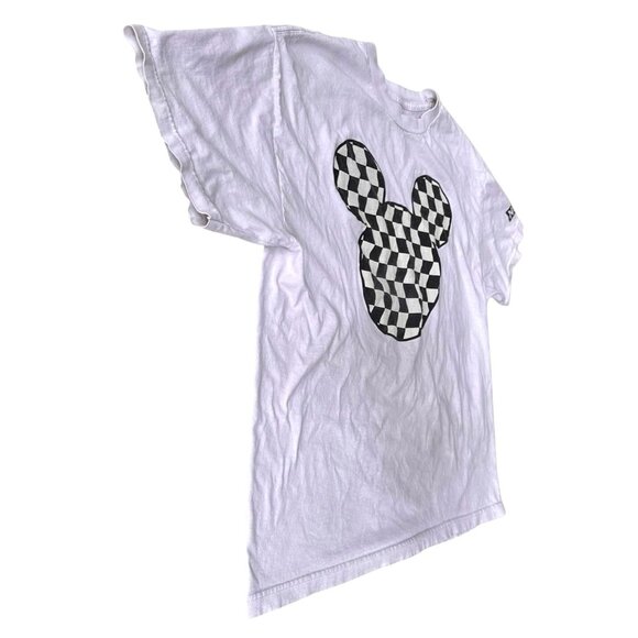 Neff Disney Collection Mickey Mouse Black White Race Flag T Shirt XL Racing READ - Picture 3 of 12